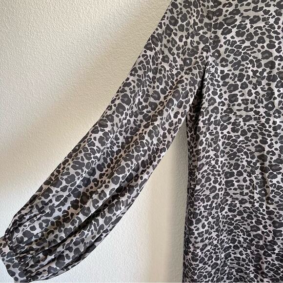 Equipment Zipporah Short Dress in Silver Steel Multi - Picture 3 of 10